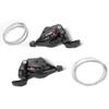 Akozon Derailleur, 1 Pair Triple 3X7/8/9 Speed Gear Shift Derailleur Left/Right Shifter Shift Levers Cycling Accessories (3 * ) view 1