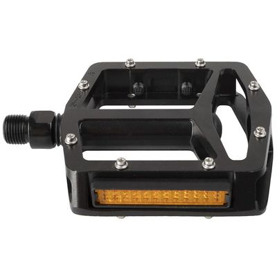 M-Wave Unisex Adult Steady Flat 3 Bicycle Pedal, Black, 93 x 97 mm