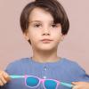 Kursan Kids Polarized Sunglasses for Boys Girls TPEE Rubber Flexible Frame Shades Age 3-10 (Bright Black + Rose Red/Pink + Blue/Yellow) view 4