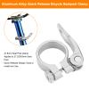 Akozon 1.3inch Aluminum Alloy Seatpost Clamp Quick Release Road Bike Seat Clamp (Silver) view 4