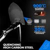 18'' Military Folding Camping Shovel, Offroad Survival High Carbon Steel Shovel (Black) AugTouf by toolant view 2