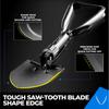 18'' Military Folding Camping Shovel, Offroad Survival High Carbon Steel Shovel (Black) AugTouf by toolant view 3