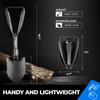 18'' Military Folding Camping Shovel, Offroad Survival High Carbon Steel Shovel (Black) AugTouf by toolant view 4