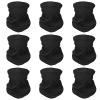 9 Pieces Sun UV Protection Face Mask Cooling Neck Gaiter Balaclava Bandana Scarf (9 Pack(Black)) view 1