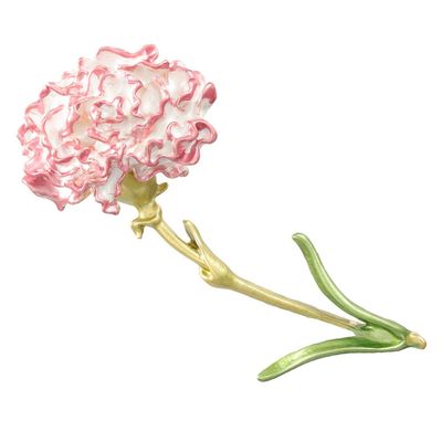 1pc Brooch Versatile Clothes Pin Decorative Breastpin Trendy Decor Collar- Button Clothes Jewelry Accessory Retro Floral Decor Carnation Corsage Collar Button Vintage Girl Alloy
