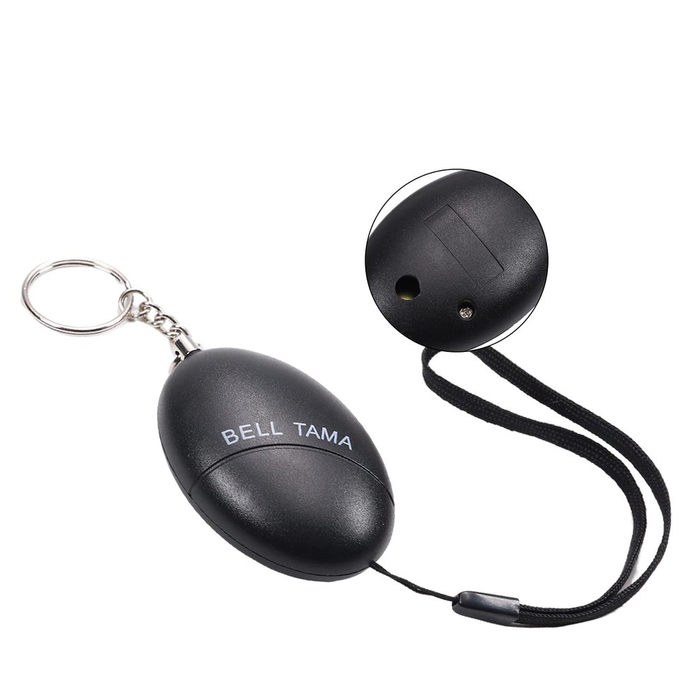 Aicosineg 3Pcs 120db ABS Personal Safesound Security Alarms Emergency Safety Alarm Safe Sound Personal Alarm for Women Men Children Elderly Keychain Bags Suitcases Backpacks Black