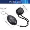 Aicosineg 3Pcs 120db ABS Personal Safesound Security Alarms Emergency Safety Alarm Safe Sound Personal Alarm for Women Men Children Elderly Keychain Bags Suitcases Backpacks Black view 3