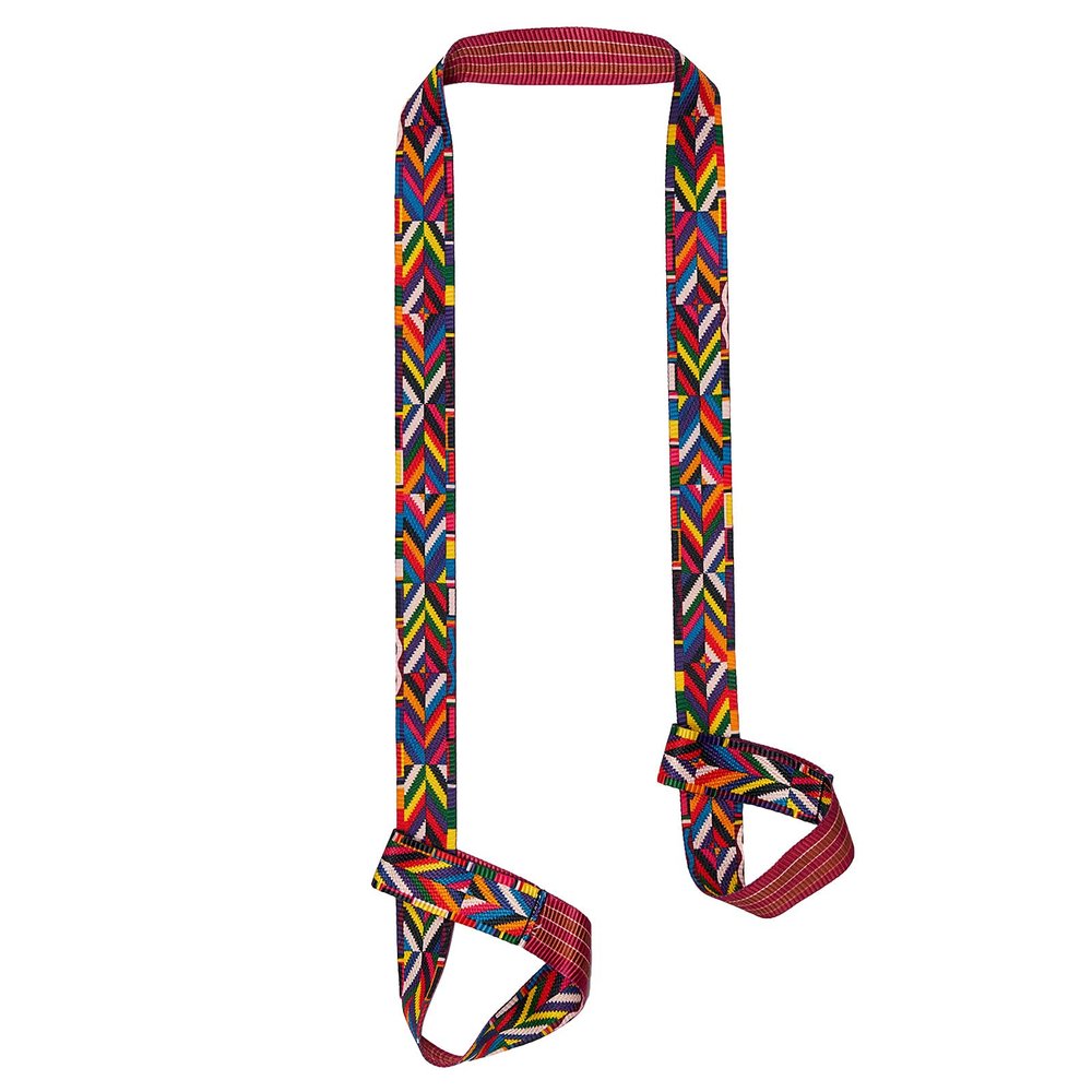ZOOEASS Yoga Mat Strap, Adjustable Durable Yoga Mat Carrier & Stretching Strap, 5.9feet, Multiple Color Choices (Colorful Stripes,5.9feet)