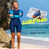 Full Body Scuba Rash Guard Dive Skin UV Swimwear Sport Skins for Men Women, Long Sleeve One Piece Front Zipper Diving Wetsuit for Surfing Swimming Snorkeling Canoeing view 3
