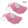 Aicosineg Personal Alarm ABS 120db Personal Safesound Security Alarms for Keychain Bags Suitcases Backpacks Pink 2pcs view 2