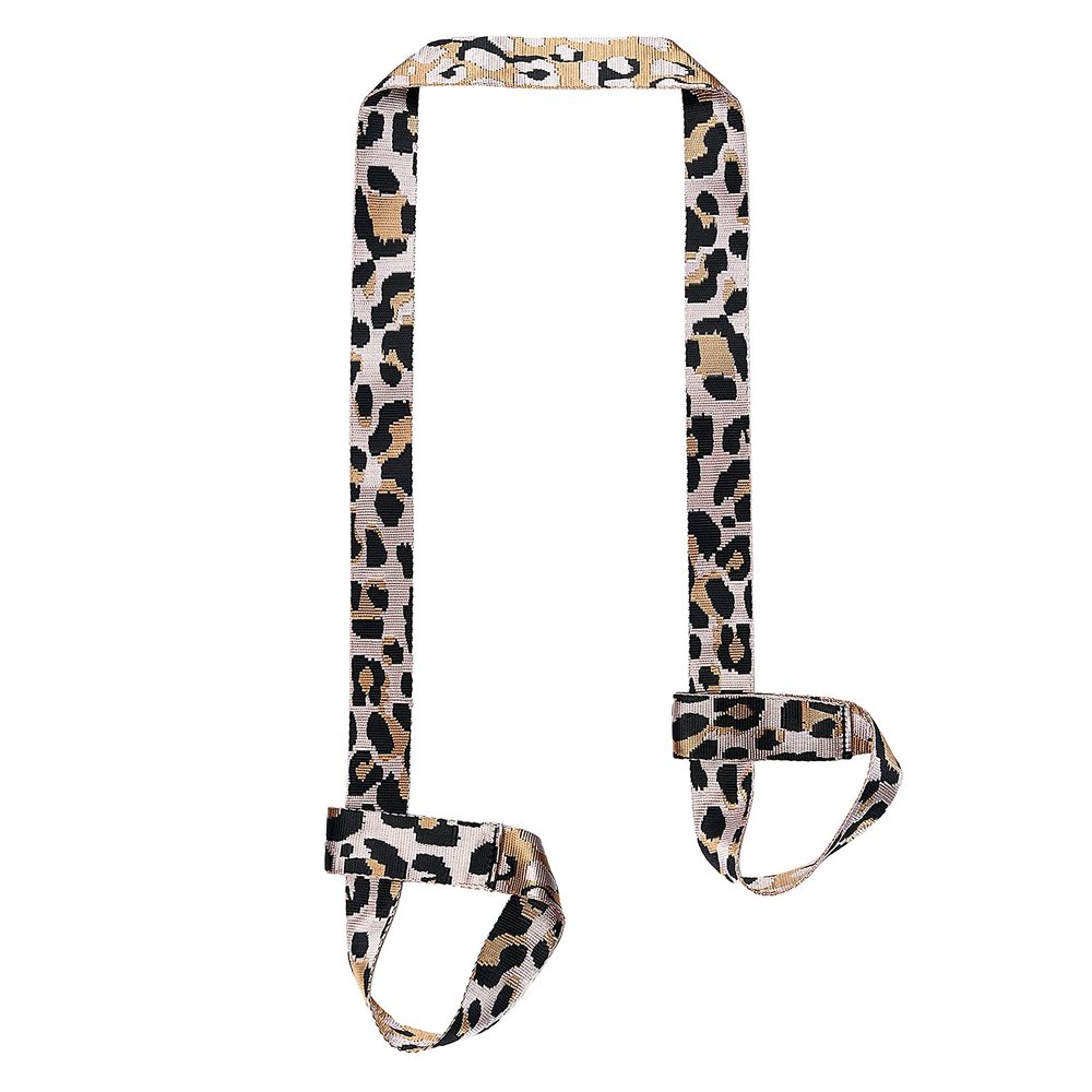 ZOOEASS Yoga Mat Strap, Adjustable Durable Yoga Mat Carrier & Stretching Strap, 5.9feet, Multiple Color Choices (Pink Leopard,5.9feet)
