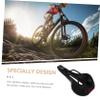 Bike Saddle Lightweight Cushion Pad for Road and Mountain Ergonomic Hollow Design Shockproof Easy Installation Red Finish view 3