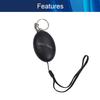 Aicosineg Personal Alarm ABS 120db Personal Safesound Security Alarms for Keychain Bags Suitcases Backpacks Black 2pcs view 3