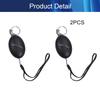 Aicosineg Personal Alarm ABS 120db Personal Safesound Security Alarms for Keychain Bags Suitcases Backpacks Black 2pcs view 4