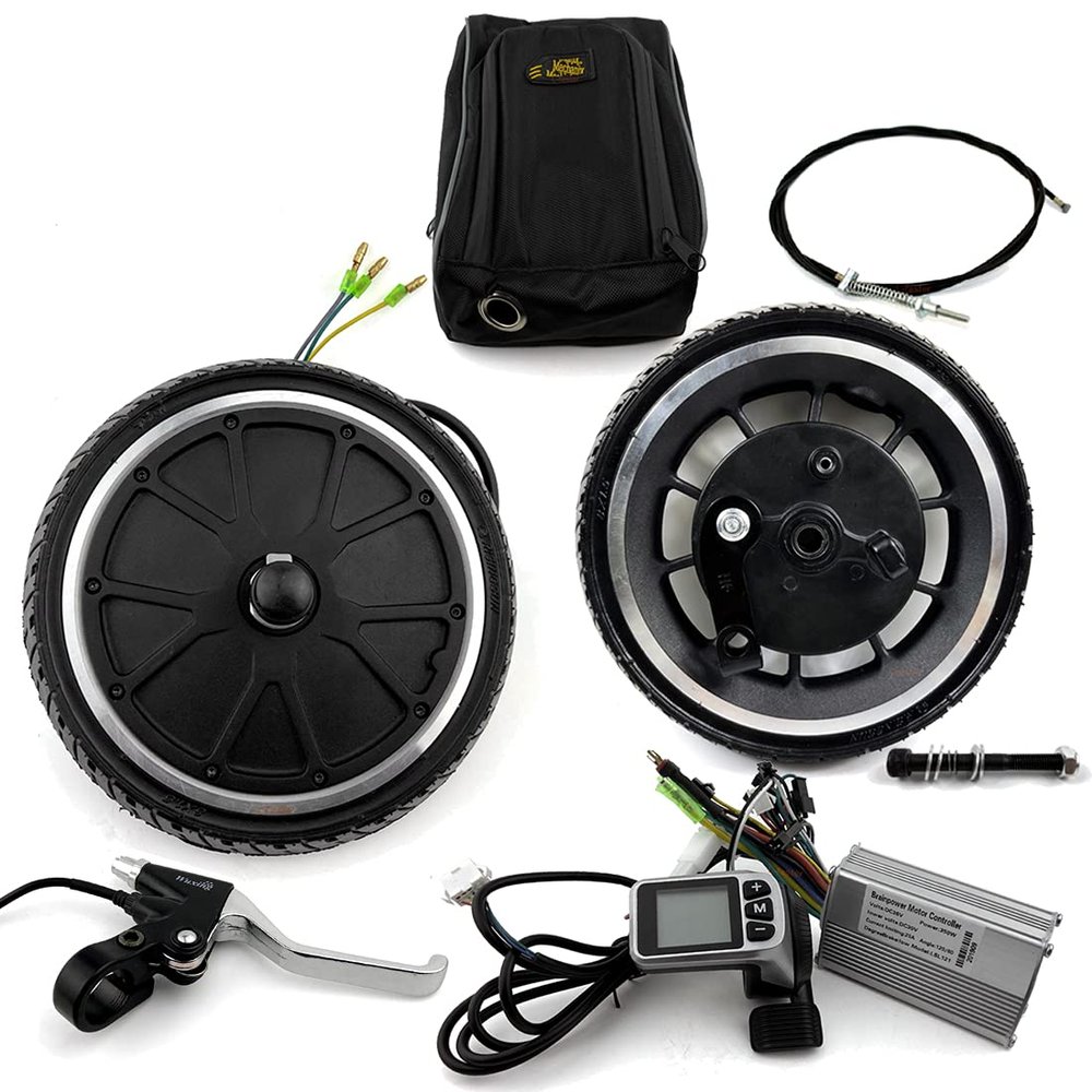 48V 250W 8-inch DIY Adult Scooter Motor Wheel Kit With Brushless Hub Motor 45mm Width 8inch Drum Brake Wheel Solid Tire (48V 250W kit)
