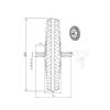 48V 250W 8-inch DIY Adult Scooter Motor Wheel Kit With Brushless Hub Motor 45mm Width 8inch Drum Brake Wheel Solid Tire (48V 250W kit) view 2