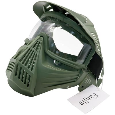 Fanjin Paintball Mask, Airsoft Mask, Tactical Masks Full Face Gear with Goggles Impact Resistant for Hunting CS Survival Games Halloween Cosplay and Outdoor Activities
