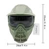 Fanjin Paintball Mask, Airsoft Mask, Tactical Masks Full Face Gear with Goggles Impact Resistant for Hunting CS Survival Games Halloween Cosplay and Outdoor Activities view 2