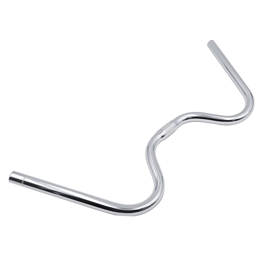 SENQI Bicycle Handlebar Road Bike MTB Handlebars Comfortable Vintage Highway Fixed Gear Handlebar M Aluminum Alloy Riser Bar Universal Fits (31.8mm x620mm Silver)