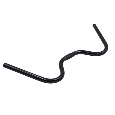 SENQI Bicycle Handlebar Road Bike MTB Handlebars Comfortable Vintage Highway Fixed Gear Handlebar M Aluminum Alloy Riser Bar Universal Fits (25.4mm x620mm Black)