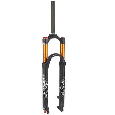 Jejy Air MTB Front Fork 26 27.5 29 Inch Rebound AdjustMountain Bike Bicycle Suspension Forks QR 9mm Travel 120mm Shoulder Lockout Shock Absorber (Color : Black (Black Gold Tube), Size : 29)