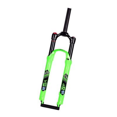 Jejy 26/27.5/29inch Front Forks Shock Absorber Pressure Bicycle MTB Ultralight Suspension Fork Air Straight Steerer QR 9mm (Quick Release Mountain Bike Accessories (Color : Green, Size : 27.5)