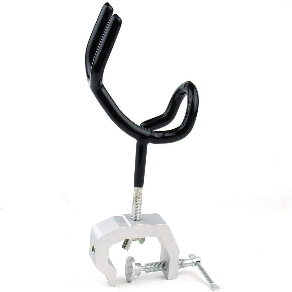 Ahlmanstr Fishing Rod Holder Universal Fit Adjustable Fishing Pole Rod Racks Kayak Fishing Boat Rod Holder with Clamp-On Boat Deck Mount (1 pcs)