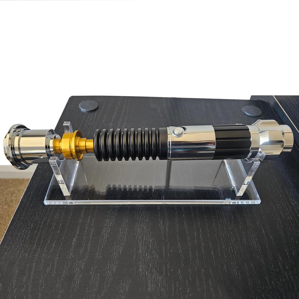 WANLIAN Lightsaber Stand Sword Stand Desktop Acrylic Lightsaber Stand Sword Stand Fixed Stand Decorative Sword Stand Display Stand (Transparent)