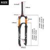 Jejy 26/27.5/29 Inch Air MTB Suspension Forks Magnesium AlloyMountain Bike Bicycle Front Forks Travel 120mm QR 9mm Shock Absorber Shoulder Lockout Rebound Adjust view 2
