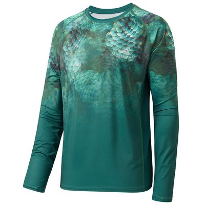 BASSDASH FS14M Men's Camo Gradient Performance Long Sleeve Fishing Shirt UPF50+