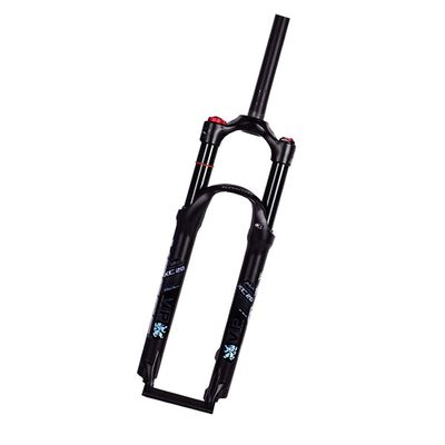 Jejy 26/27.5/29inch Front Forks Shock Absorber Pressure Bicycle MTB Ultralight Suspension Fork Air Straight Steerer QR 9mm (Quick Release Mountain Bike Accessories (Color : Black, Size : 26)