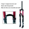 Jejy 26/27.5/29 Inch Mountain Bike Bicycle Suspension Forks 1-1/8" Straight/Tapered Front Fork with Rebound Adjustment MTB Ultralight Magnesium Alloy Air Fork 120 Mm Travel view 3
