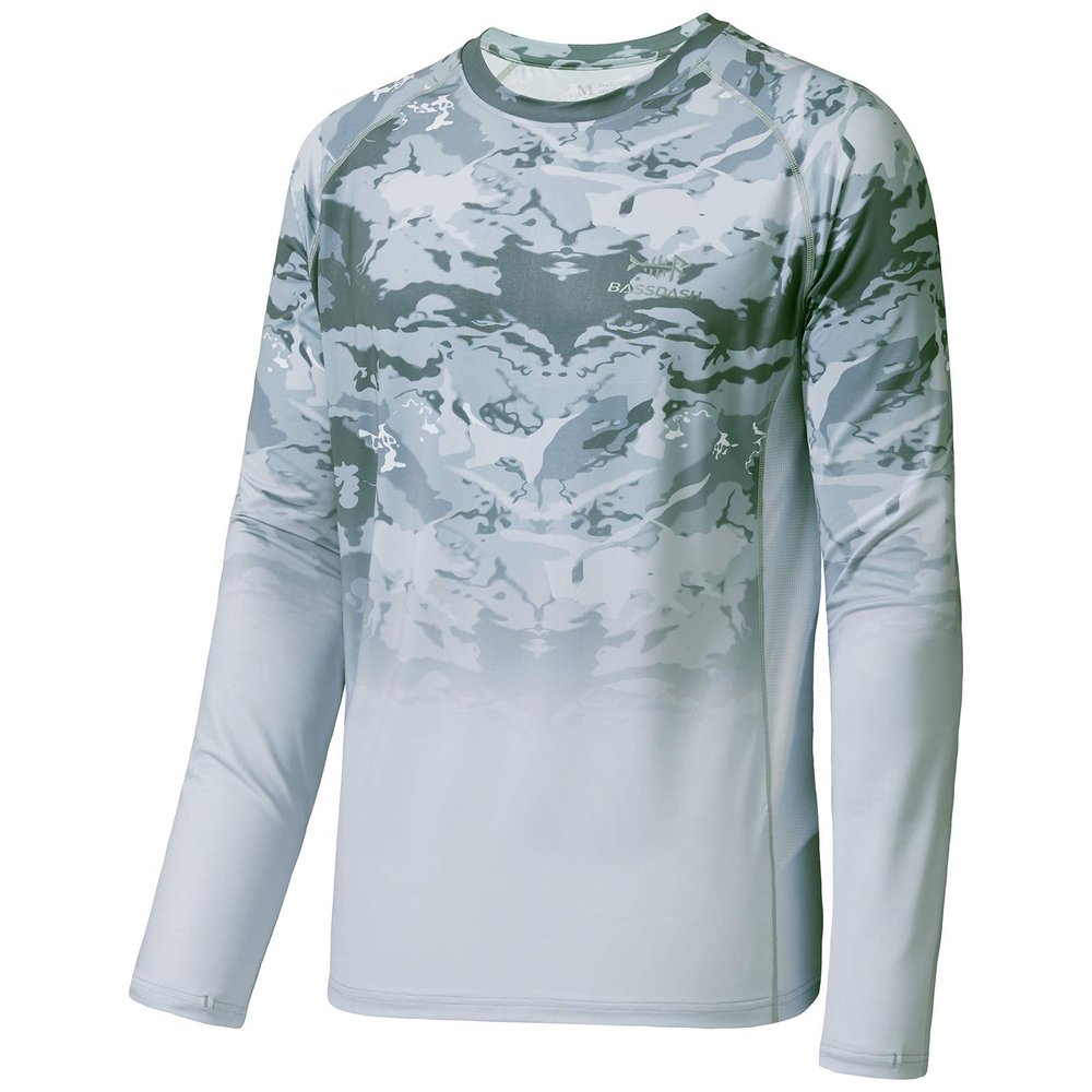 BASSDASH FS14M Men's Camo Gradient Performance Long Sleeve Fishing Shirt UPF50+