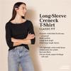 Amazon Essentials Women's Regular-Fit Long-Sleeve Crewneck T-Shirt (Available in Plus Size), Tan Heather, Medium view 2