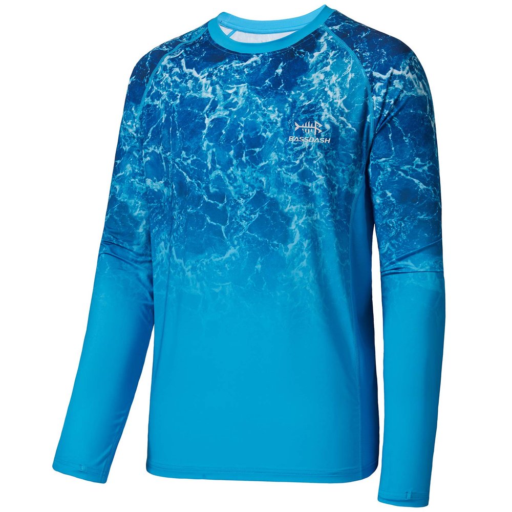 BASSDASH FS14M Men's Camo Gradient Performance Long Sleeve Fishing Shirt UPF50+