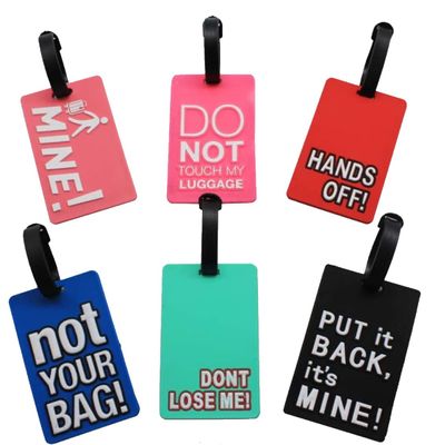3 Pack Travel Luggage Tag Silicone and Baggage Identification Labels Id Silicone Tag for Bag Suitcase (Purple)