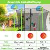 Merax 10FT Outdoor Trampoline with Basketball Hoop,Safety Enclosure and Ladder,Outdoor Recreational Trampoline for Kids Green view 3