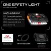 Guardian Angel Elite Series Safety Light, Beacon Device (White Front & Orange Rear) Rechargeable, Magnetic, Hands-Free Wearable, Mountable LED Light for Construction, Roadside, Towing, Industrial TEE view 4