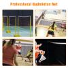 Badminton Mesh, Portable Knot-Less Badminton Net, Adjustable Height Sports Badminton Replacement Net for Volleyball Tennis Tennis, Easy Set up Net for Outdoor Sports Training(Red) view 3