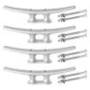 Dock Cleats 8 inch With Fastener,Hot Dipped Galvanized Cast Iron Boat Cleat Dock Boat Cleats, Rope Cleat Boat Dock Cleats Ideal for Boat Docks, Decks, Piers for Tying up Boats,Marine Decor (4 Pack) view 1