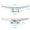 Dock Cleats 8 inch With Fastener,Hot Dipped Galvanized Cast Iron Boat Cleat Dock Boat Cleats, Rope Cleat Boat Dock Cleats Ideal for Boat Docks, Decks, Piers for Tying up Boats,Marine Decor (4 Pack) view 2