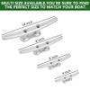 Dock Cleats 8 inch With Fastener,Hot Dipped Galvanized Cast Iron Boat Cleat Dock Boat Cleats, Rope Cleat Boat Dock Cleats Ideal for Boat Docks, Decks, Piers for Tying up Boats,Marine Decor (4 Pack) view 4