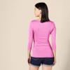 Amazon Essentials Women's Slim-Fit 3/4 Sleeve Boat Neck T-Shirt, Bright Pink, XX-Large view 3