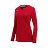 Mizuno Women's Balboa 6 Long Sleeve Volleyball Jersey, Red, Large view 1