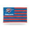 Rico Industries NBA Oklahoma City Thunder Country 3' x 5' Banner Flag 3' x 5' Banner Flag Single Sided - Indoor or Outdoor - Home Dcor view 1