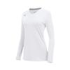 Mizuno Youth Balboa 6 Long Sleeve Volleyball Jersey, White, Medium view 1