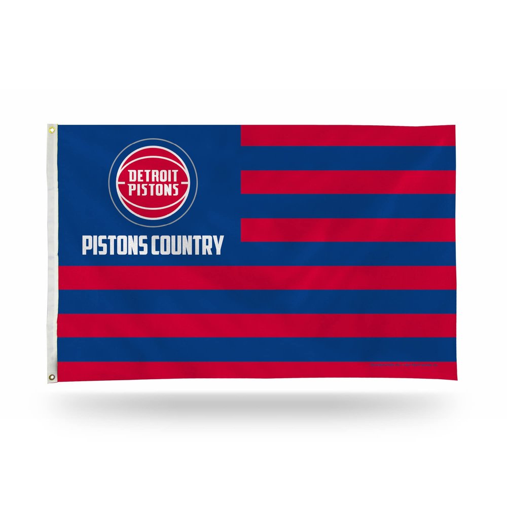Rico Industries NBA Detroit Pistons Country 3' x 5' Banner Flag 3' x 5' Banner Flag Single Sided - Indoor or Outdoor - Home Dcor