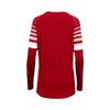 Mizuno Youth Techno 8 Long Sleeve Volleyball Jersey, Red-White, Large view 2