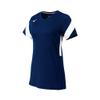Mizuno Women's Balboa 6 Short Sleeve Volleyball Jersey, Navy-White, X-Small view 1