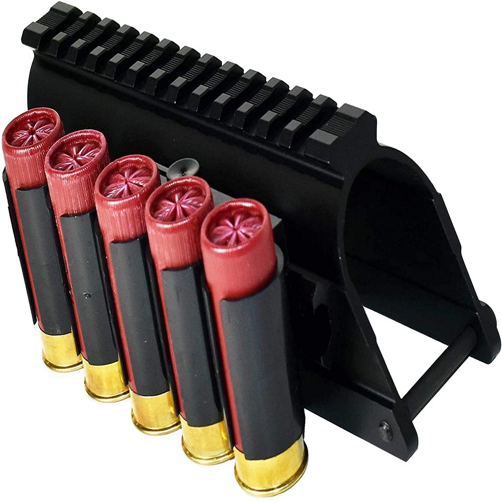 Trinity Picatinny Optic Mount and Shell Holder Combo Compatible with Mossberg 500 Maverick 88 12ga.
